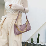 French Style Shoulder Bags for Women PU Leather Armpit Purse