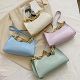 French Style Shoulder Bags for Women PU Leather Armpit Purse