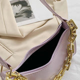 French Style Shoulder Bags for Women PU Leather Armpit Purse