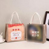 Retro Casual Ladie Handbag Shoulder Bag Female Graffiti Canvas Handbags