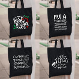 Coffee Teach Sleep Repeat Tote Bag with Shoulder Shopper