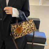 Vintage Plaid Women's Tote Bag Autumn Winter Female Crossbody Shoulder Handbag