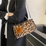 Vintage Plaid Women's Tote Bag Autumn Winter Female Crossbody Shoulder Handbag