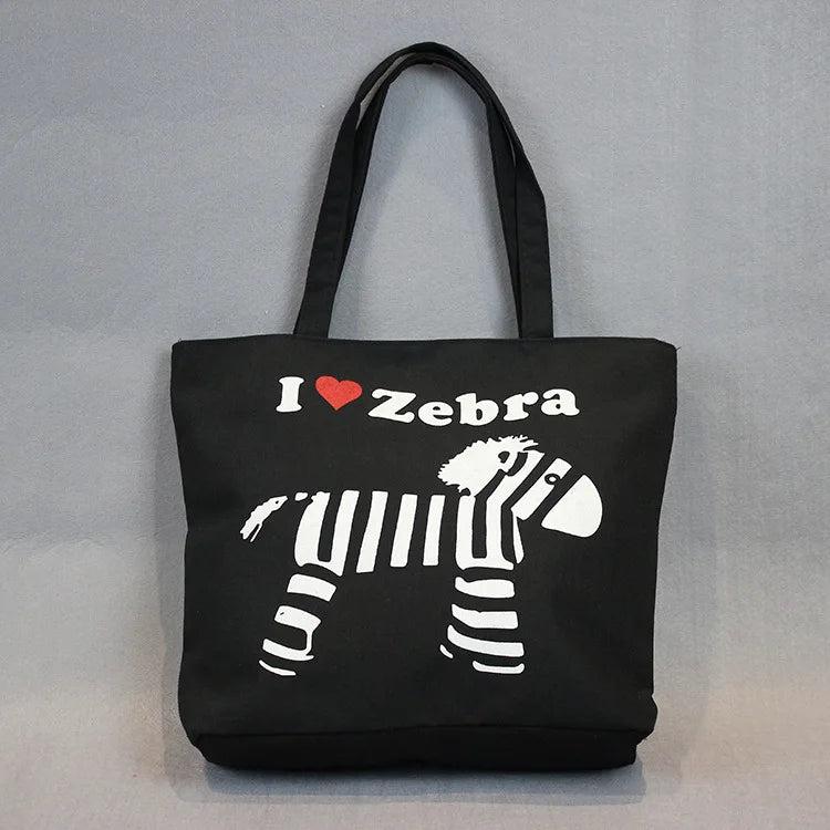 Canvas Women Bag High-capacity Mummy Shopping Big Shoulder Bag