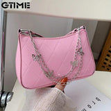 Butterfly Chain Shoulder Underarm Bag Vintage Mini Purse Handbag