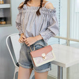 Sequin Star Mini Square Pack Shoulder Bag for Women
