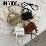 Mini Stone Pattern PU Leather Shoulder Crossbody Bags for Women