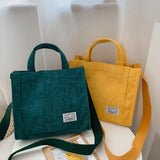 Corduroy Single Shoulder Bag Messenger Bag