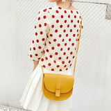 Solid PU Women's Shoulder Bag Mini Single Strap Crossbody Handbag