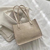 Casual Women's Shoulder Bag Winter PU Leather Tote Bags For Women Large Capacity