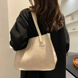 Casual Women's Shoulder Bag Winter PU Leather Tote Bags For Women Large Capacity