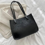 Casual Women's Shoulder Bag Winter PU Leather Tote Bags For Women Large Capacity