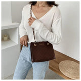 Chain Bucket Bag Wild Shoulder Tote Handbag