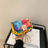 Hot Rainbow Bag Ins Female Handbag Shoulder Messenger Bag