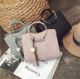 Women's Mini Square Bag Handbag with Ring Detail