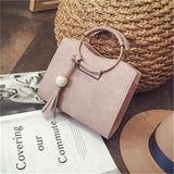 Women's Mini Square Bag Handbag with Ring Detail