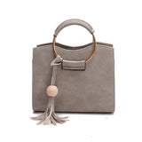 Women's Mini Square Bag Handbag with Ring Detail
