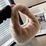 Fluffy Bucket Bag Women's Plush Wallet Handbag