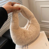Fluffy Bucket Bag Women's Plush Wallet Handbag