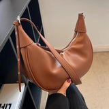 Retro Shoulder Bag PU Leather Handbag High End Zipper Solid Female 8Q0203