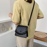 Chain Handbag Women's Messenger Bag Small PU Leather Shoulder Bag