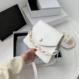 Chain Handbag Women's Messenger Bag Small PU Leather Shoulder Bag