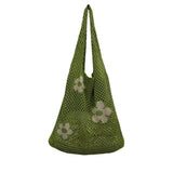 Large Capacity Shoulder Bag for Women - Knitting Holes Handbag Tote Bag
