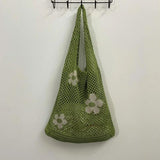Large Capacity Shoulder Bag for Women - Knitting Holes Handbag Tote Bag
