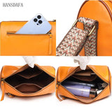 Casual Crossbody Handbag Lady Cow Leather Small Vintage Women Shoulder Bag