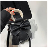 Women's Crossbody Shoulder Bags Set with Bowknot Handbag