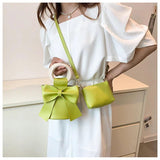 Women's Crossbody Shoulder Bags Set with Bowknot Handbag
