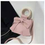 Women's Crossbody Shoulder Bags Set with Bowknot Handbag