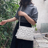 Straw Woven Shoulder Bag Crossbody Beach Handbag