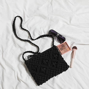 Straw Woven Shoulder Bag Crossbody Beach Handbag