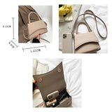 Solid Pu Leather Shoulder Bag Handbags Top Handle Bags For Women