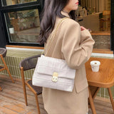 Women's PU Leather Shoulder Bag Small Crossbody Handbag