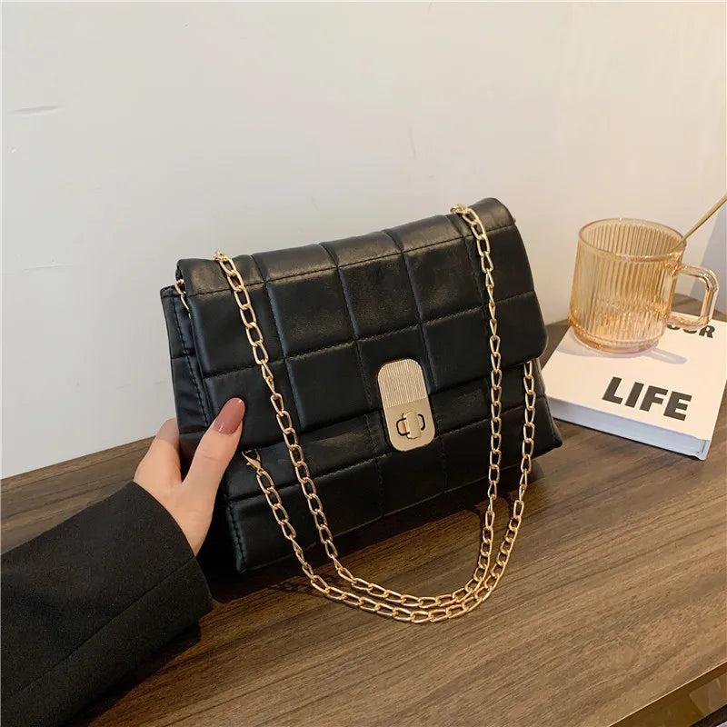 Women's PU Leather Shoulder Bag Small Crossbody Handbag