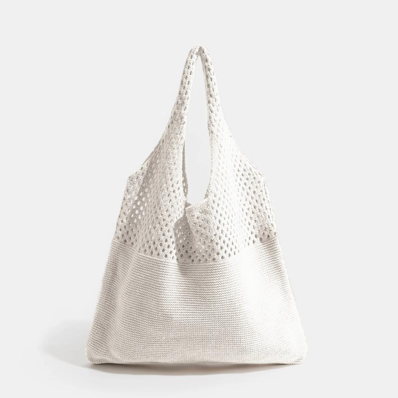 Cotton Crochet Women Shoulder Bags Large Capacity Casual Female Shopper Tote Bag