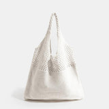 Cotton Crochet Women Shoulder Bags Large Capacity Casual Female Shopper Tote Bag