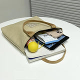 Canvas Handbag Girls School Shoulder Women'S Tote Bags Zipper