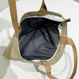 Canvas Handbag Girls School Shoulder Women'S Tote Bags Zipper