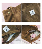Women's Flannel Handbag - Large Capacity Shopping Tote