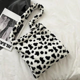 Cow Pattern Women Handbag Large Capacity Shoulder Hobo Bag