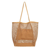 Japanese Mesh Fishing Net Canvas Handbag