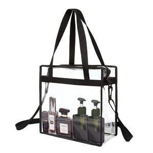 Waterproof Transparent Shoulder Bag Beach Handbag Large Clear Tote Bag