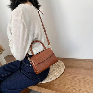 Crocodile PU Leather Shoulder Handbag Crossbody Bag