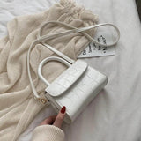 Crocodile PU Leather Shoulder Handbag Crossbody Bag