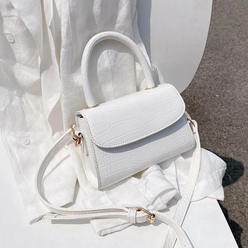 Crocodile PU Leather Shoulder Handbag Crossbody Bag