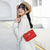 Fashionable Shoulder Bag Chain Crossbody Diamond Lattice