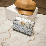 Fashionable Shoulder Bag Chain Crossbody Diamond Lattice